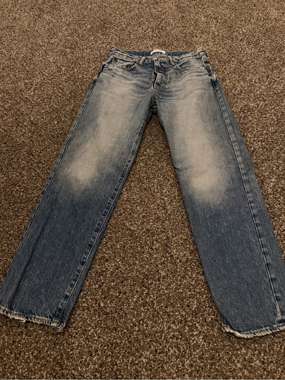 Moussy Light Wash Straight Leg Jeans